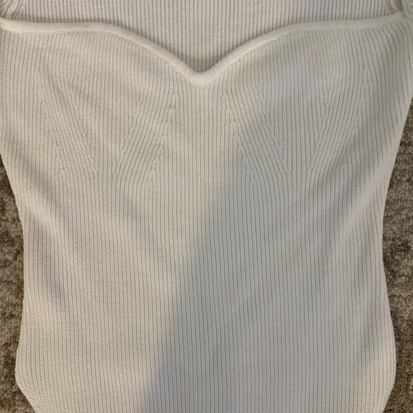 Modern citizen Ribbed sweetheart neck sweater - Picture 4 of 4